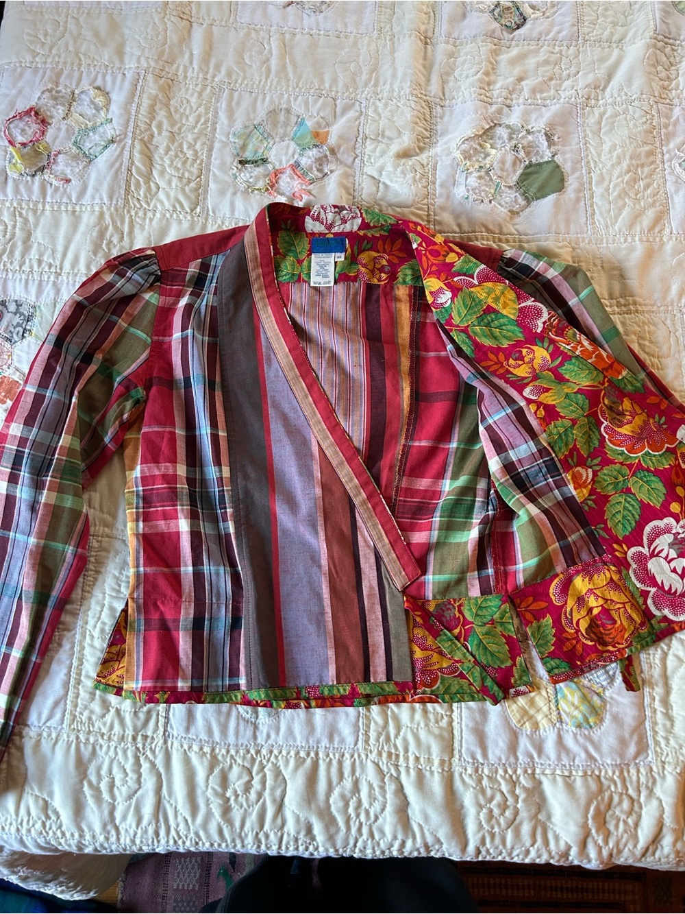 Vintage 1985 Kenzo Wrap Blouse - Picture 6 of 9